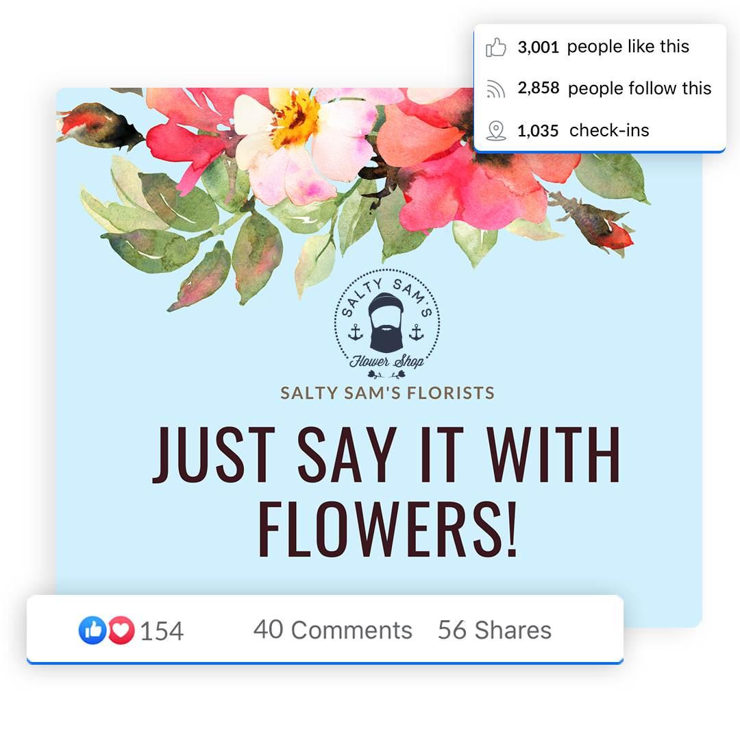 Facebook Post Engagement Example